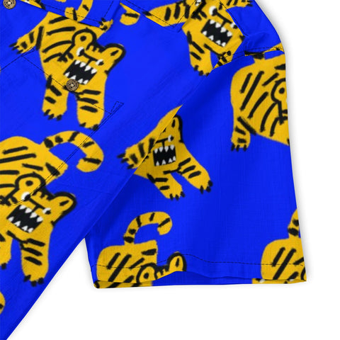 Blue Tiger Hawaiian Shirt