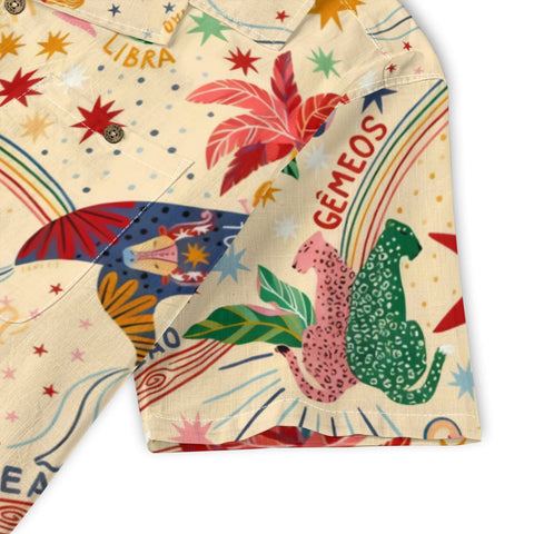 Whimsical Zodiac Tropical Hawaiian Shirt