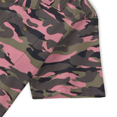 Pink Camo Hawaiian Shirt
