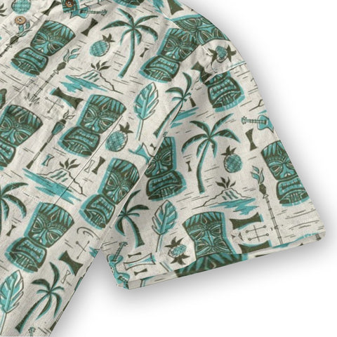 Tiki Spirit – Tribal Totem & Palm Hawaiian Shirt