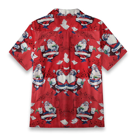 Colorful dancing Santa Claus