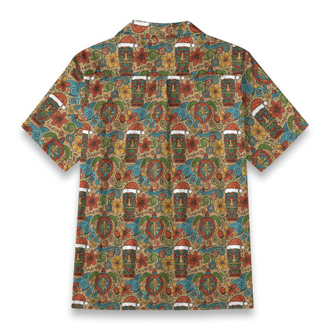 Tiki Santa Hawaiian Shirt