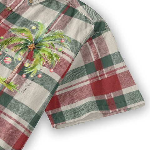 Classic Checkered Christmas Palm Tree