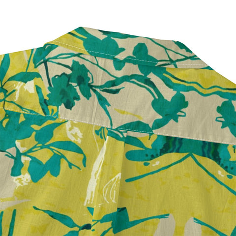 Yellow-Green Vintage Floral