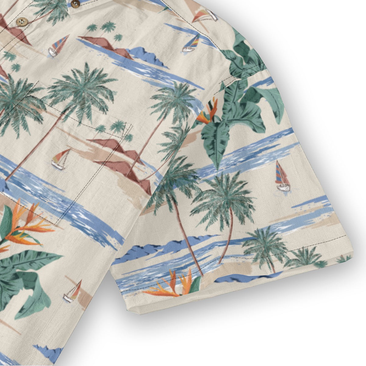 Summer island style holiday printed shirt