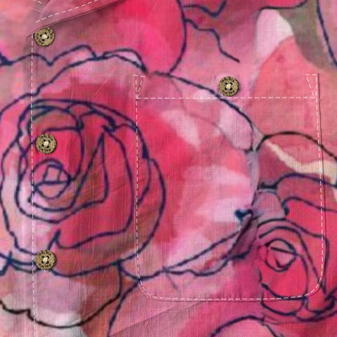Blush Rose Watercolor Hawaiian Shirt
