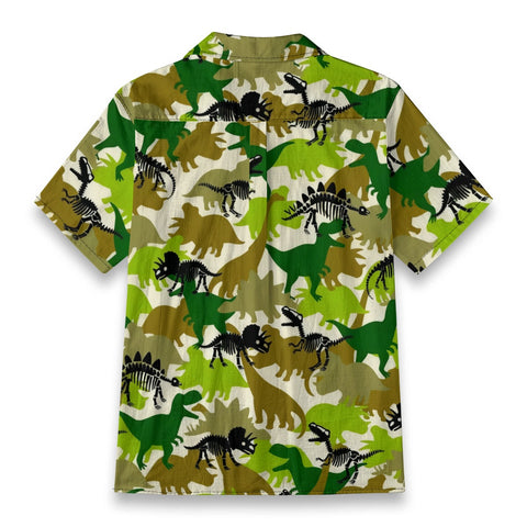Dinosaur Camo Hawaiian Shirt