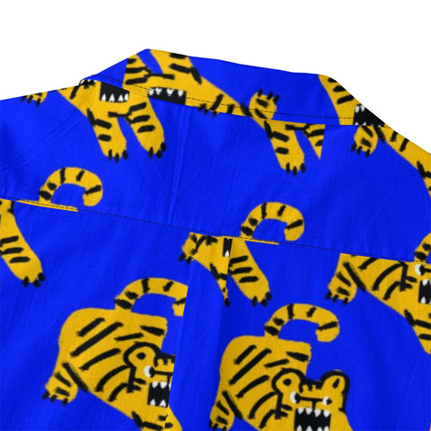 Blue Tiger Hawaiian Shirt