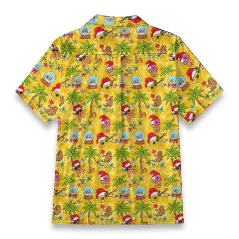 Gingerbread & Palm Hawaiian Shirt