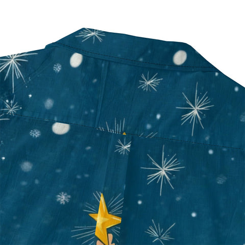 Santa Christmas Tree Hawaiian Shirt