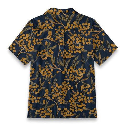 Retro Artistic Navy Gold Floral