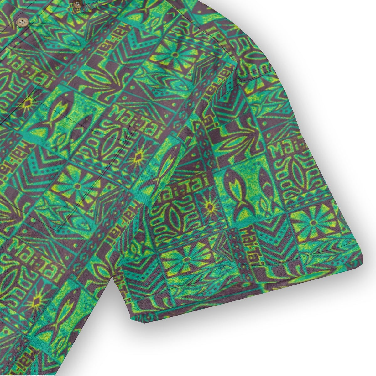 Tiki Fish print Cotton Hawaii Shirt