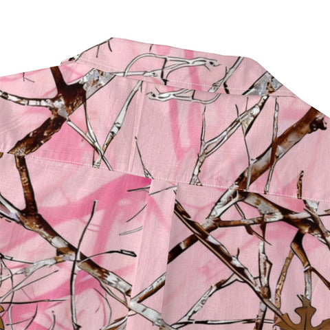 Pink Camo Tree Hawaiian Shirt