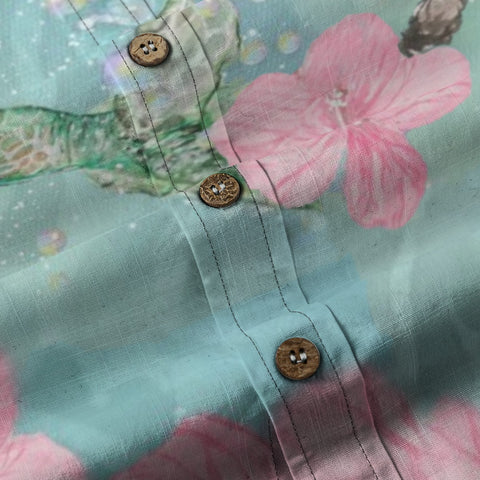 Turtle Paradise – Watercolor Hawaiian Shirt