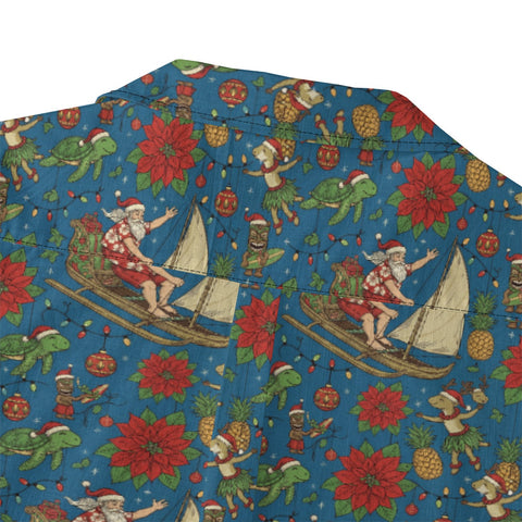 Santa’s Tropical Sail Hawaiian Shirt