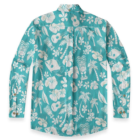Retro Tiki Pictorial Long-sleeve shirt