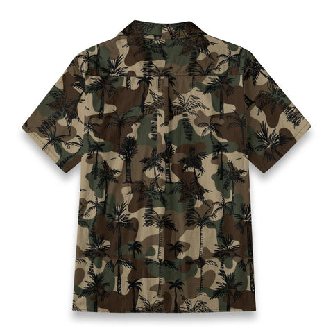 Camouflage Palm Tree Hawaiian Shirt