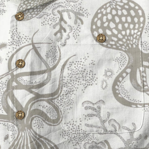 Gray tone octopus painting