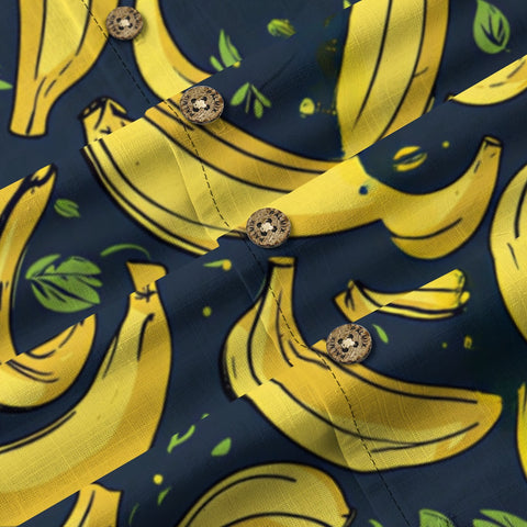 Banana Print Hawaiian Shirt