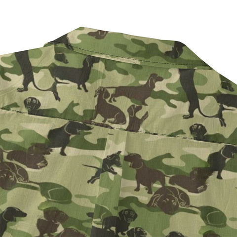 Camouflage Dachshund Hawaiian Shirt