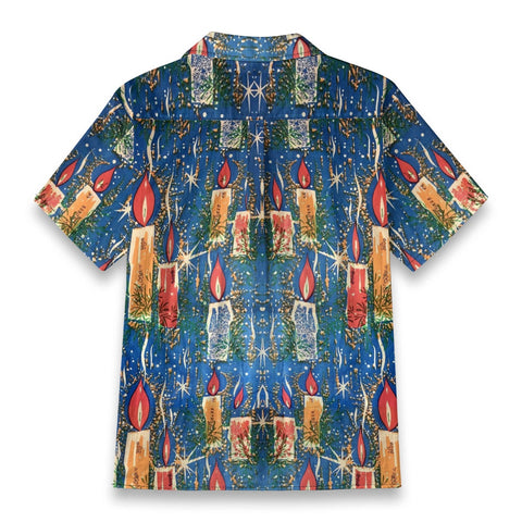 Candle flames on Christmas Eve