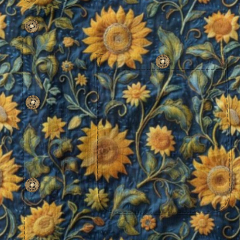 Retro three-dimensional sunflower