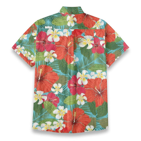 Passionate and unrestrained Hawaiian plant printed shirt