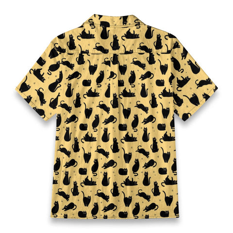 Black Cat Hawaiian Shirt