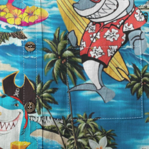 Funny Sharks Aloha Hawaiian Shirt