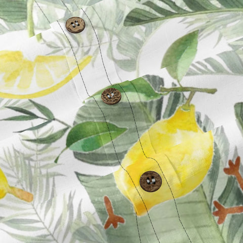Hawaiian lemon tree for fantasy tropical plants hand-painted print shirt