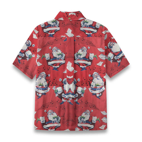 Colorful dancing Santa Claus