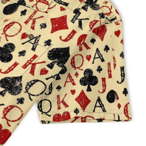Poker Print Hawaiian Shirt