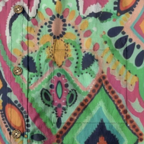 Bohemian Geometric Print Hawaiian Shirt