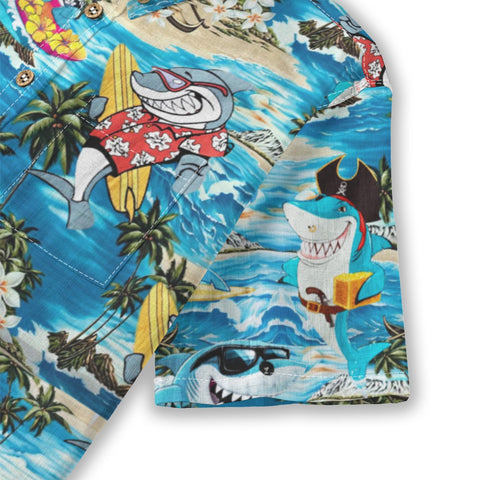 Funny Sharks Aloha Hawaiian Shirt