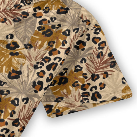 Wild Tropics – Palm Leaf Leopard Print Hawaiian Shirt