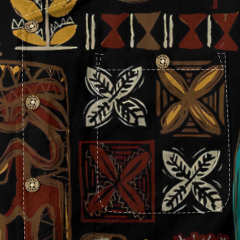 Retro aloha tribal art