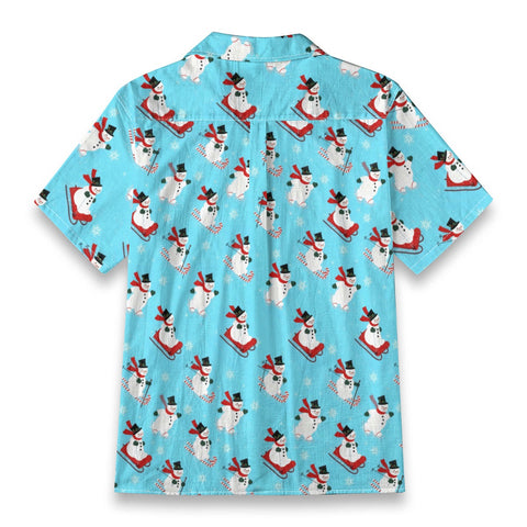 Festive Snowman Hawaiian Shirt