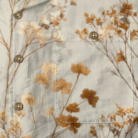 Dried Floral Hawaiian Shirt:
