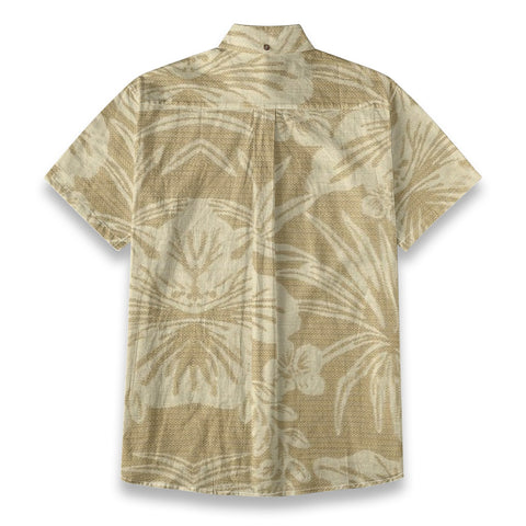 Desert Bloom – Textured Hibiscus Aloha Shirt