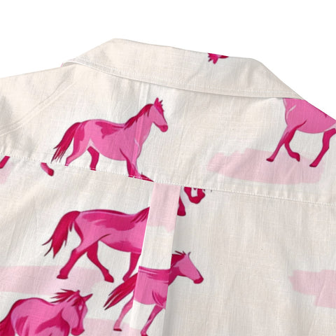 Pink Horse Hawaiian Shirt