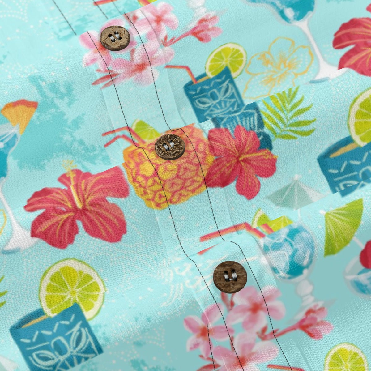 Hawaii colorful party Tiki print shirt