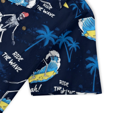 Halloween night surfing black sand beach