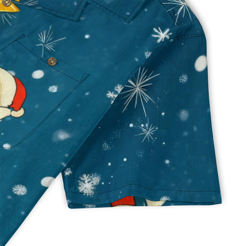 Santa Christmas Tree Hawaiian Shirt