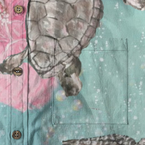 Turtle Paradise – Watercolor Hawaiian Shirt