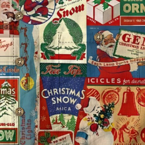 Christmas collage retro pictorial