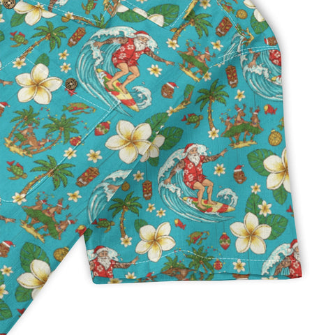 Surfing Santa Hawaiian Shirt