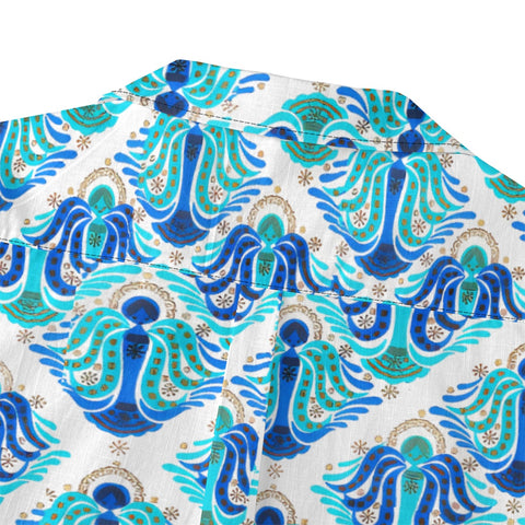 Retro Blue & White Angel