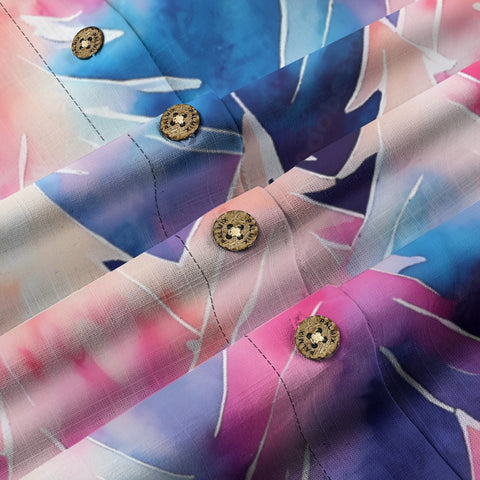 Women's Watercolor Christmas Trees Hawaiian Shirt