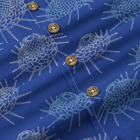 Blue rhyme dolphin painting scroll