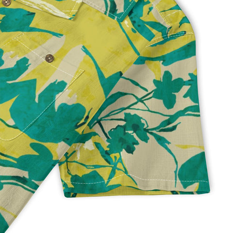 Yellow-Green Vintage Floral